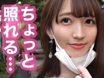 【素人×中出し】『おちんちん…大っきいっ…♡』エロい動画を配信している巨乳美女のフェラ＆騎乗位！